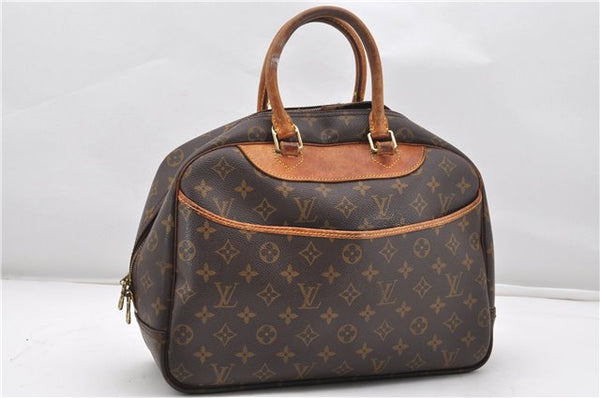 Authentic Louis Vuitton Monogram Deauville Hand Bag M47270 LV Junk K4697