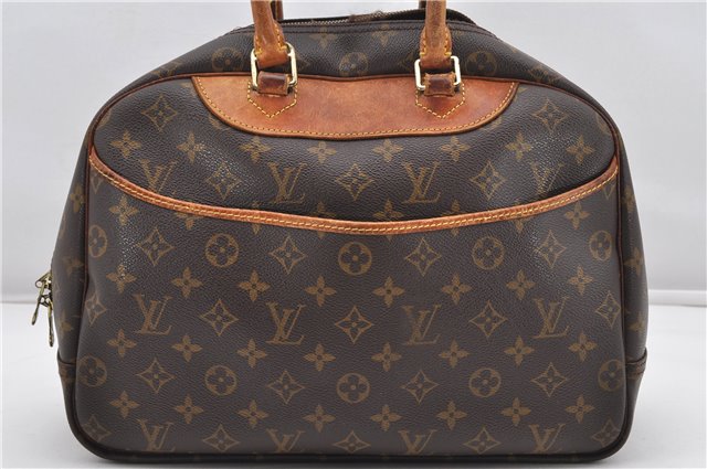 Authentic Louis Vuitton Monogram Deauville Hand Bag M47270 LV Junk K4697