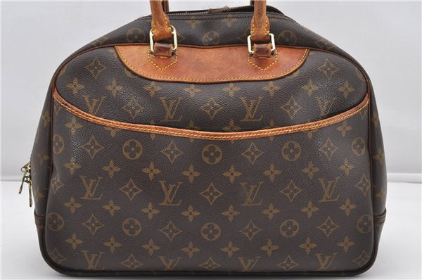 Authentic Louis Vuitton Monogram Deauville Hand Bag M47270 LV Junk K4697