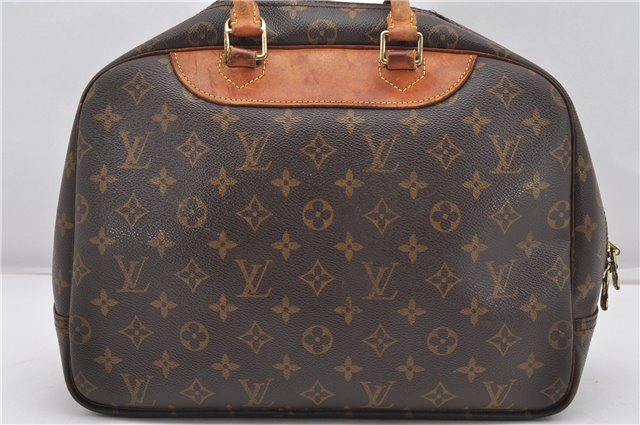 Authentic Louis Vuitton Monogram Deauville Hand Bag M47270 LV Junk K4697