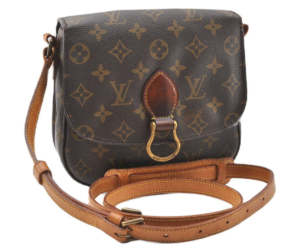 Auth Louis Vuitton Monogram Saint Cloud MM M51243 Shoulder Cross Bag Junk K4698