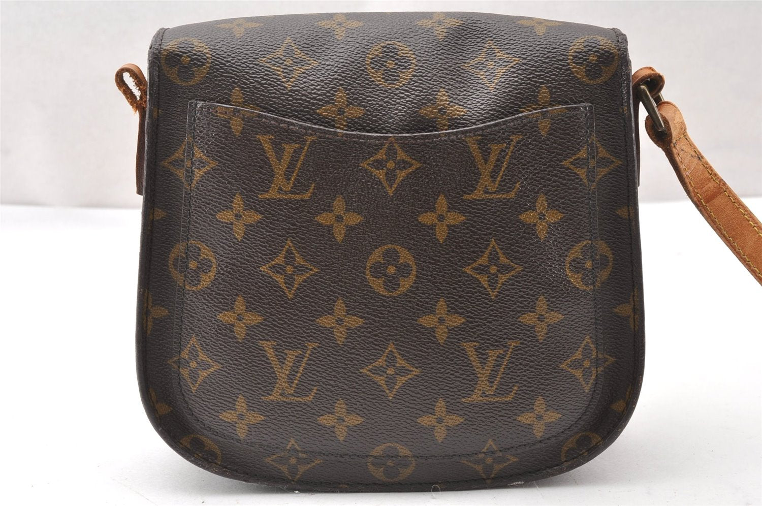 Auth Louis Vuitton Monogram Saint Cloud MM M51243 Shoulder Cross Bag Junk K4698