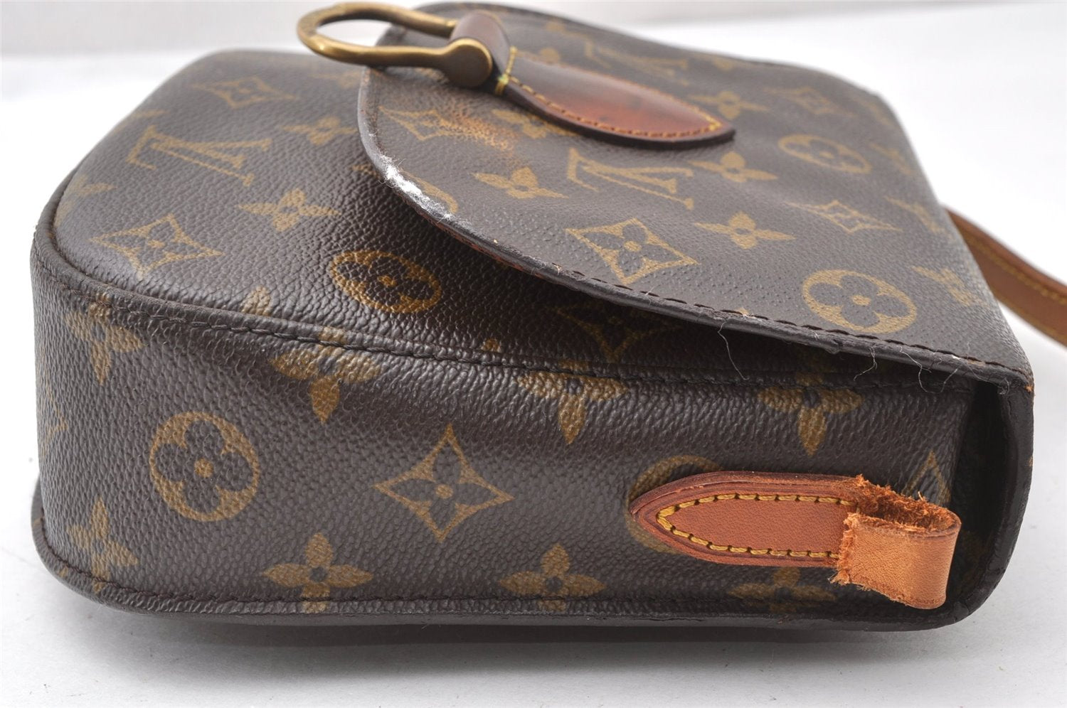 Auth Louis Vuitton Monogram Saint Cloud MM M51243 Shoulder Cross Bag Junk K4698