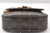 Auth Louis Vuitton Monogram Saint Cloud MM M51243 Shoulder Cross Bag Junk K4698