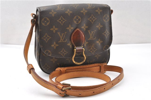 Auth Louis Vuitton Monogram Saint Cloud MM M51243 Shoulder Cross Bag Junk K4698