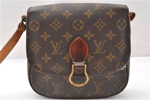 Auth Louis Vuitton Monogram Saint Cloud MM M51243 Shoulder Cross Bag Junk K4698
