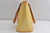 Authentic Louis Vuitton Vernis Houston Shoulder Hand Bag Yellow M91053 LV K4699