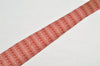 Authentic HERMES Tie Necktie Chain Pattern Silk 7644TA Red K4704