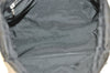 Authentic FENDI Vintage Zucca Shoulder Tote Bag Nylon Leather Black K4705