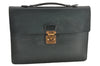 Authentic Louis Vuitton Taiga Serviette Kourad Briefcase Green M30074 LV K4707