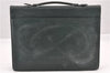 Authentic Louis Vuitton Taiga Serviette Kourad Briefcase Green M30074 LV K4707