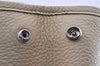 Authentic BURBERRY Vintage Leather Shoulder Hand Bag Purse Beige K4708