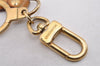 Auth Louis Vuitton Porte Cles Panda Charm Key Ring Leather Gold M62637 LV K4710