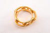Authentic HERMES Scarf Ring Chaine d'Ancre Chain Design Gold Tone K4712