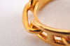 Authentic HERMES Scarf Ring Chaine d'Ancre Chain Design Gold Tone K4712