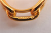 Authentic HERMES Scarf Ring Chaine d'Ancre Chain Design Gold Tone K4712