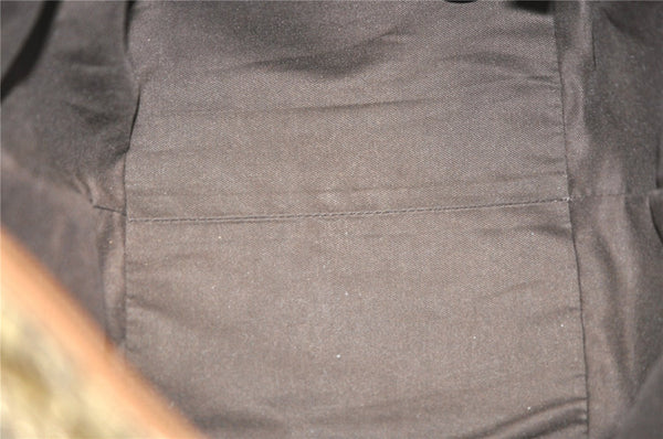 Authentic GUCCI GG Crystal Shoulder Tote Bag PVC Leather 131228 Gold K4715