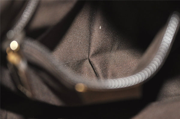 Authentic GUCCI GG Crystal Shoulder Tote Bag PVC Leather 131228 Gold K4715