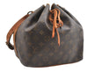 Authentic Louis Vuitton Monogram Petit Noe M42226 Shoulder Drawstring Bag K4725
