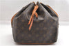 Authentic Louis Vuitton Monogram Petit Noe M42226 Shoulder Drawstring Bag K4725