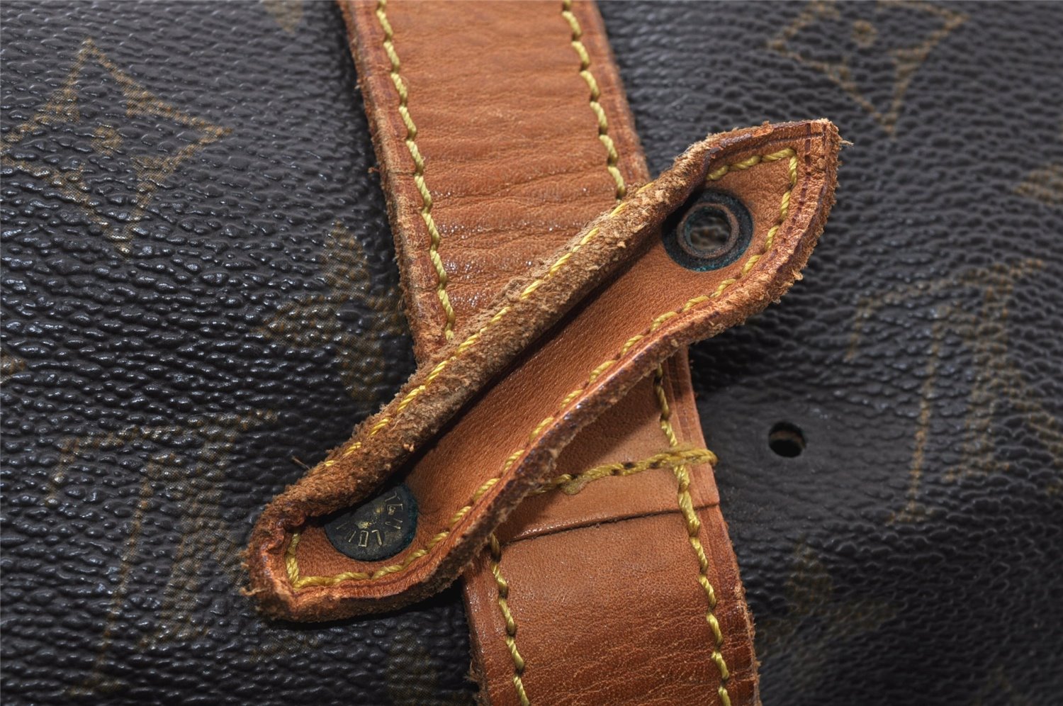 Authentic Louis Vuitton Monogram Saumur 35 Shoulder Cross Bag M42254 LV K4728