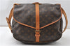 Authentic Louis Vuitton Monogram Saumur 35 Shoulder Cross Bag M42254 LV K4728
