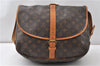 Authentic Louis Vuitton Monogram Saumur 35 Shoulder Cross Bag M42254 LV K4728