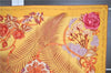 Authentic HERMES Carre 90 Scarf "Fleurs de L'Opera" Silk Purple Yellow K4730