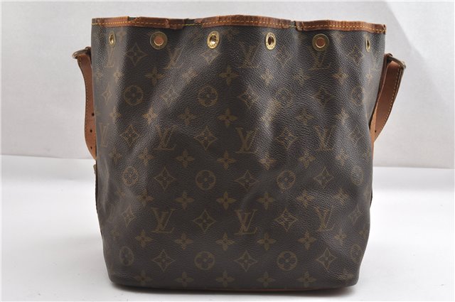 Authentic Louis Vuitton Monogram Petit Noe M42226 Shoulder Drawstring Bag K4731