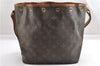 Authentic Louis Vuitton Monogram Petit Noe M42226 Shoulder Drawstring Bag K4731