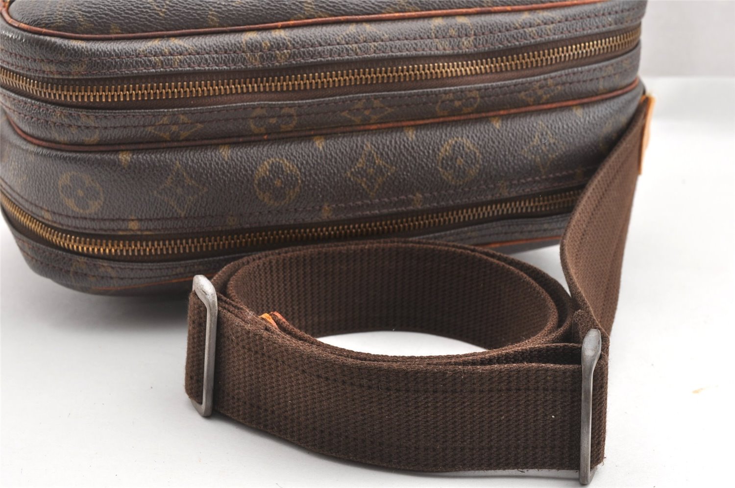 Authentic Louis Vuitton Monogram Reporter PM Shoulder Bag M45254 Junk K4733