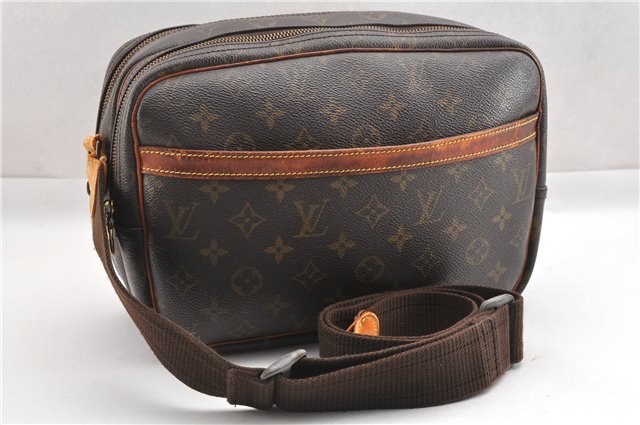 Authentic Louis Vuitton Monogram Reporter PM Shoulder Bag M45254 Junk K4733
