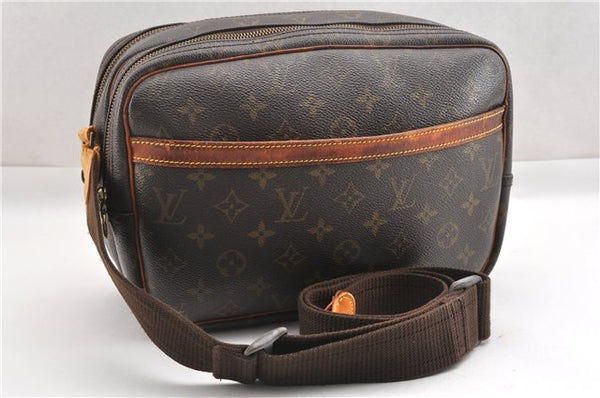 Authentic Louis Vuitton Monogram Reporter PM Shoulder Bag M45254 Junk K4733
