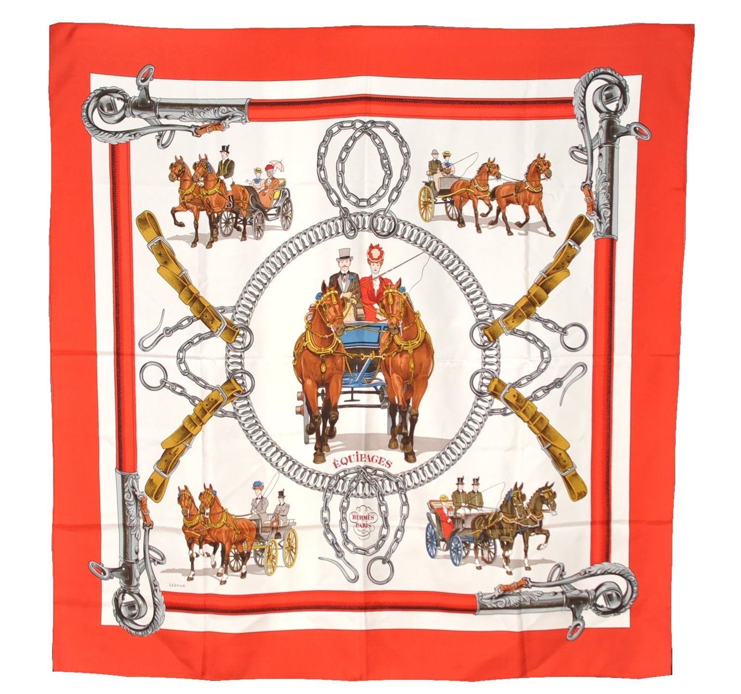 Authentic HERMES Carre 90 Scarf 