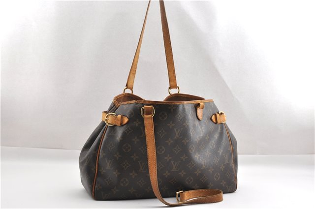 Auth Louis Vuitton Monogram Batignolles Horizontal Tote Bag M51154 LV Junk K4739