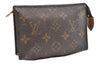 Authentic Louis Vuitton Monogram Poche Toilette 15 M47546 Cosmetics Pouch K4740