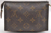Authentic Louis Vuitton Monogram Poche Toilette 15 M47546 Cosmetics Pouch K4740