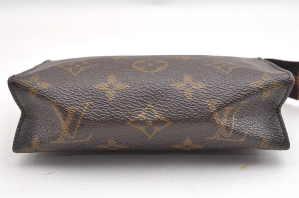 Authentic Louis Vuitton Monogram Poche Toilette 15 M47546 Cosmetics Pouch K4740
