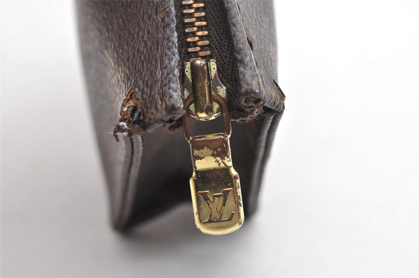 Authentic Louis Vuitton Monogram Poche Toilette 15 M47546 Cosmetics Pouch K4740