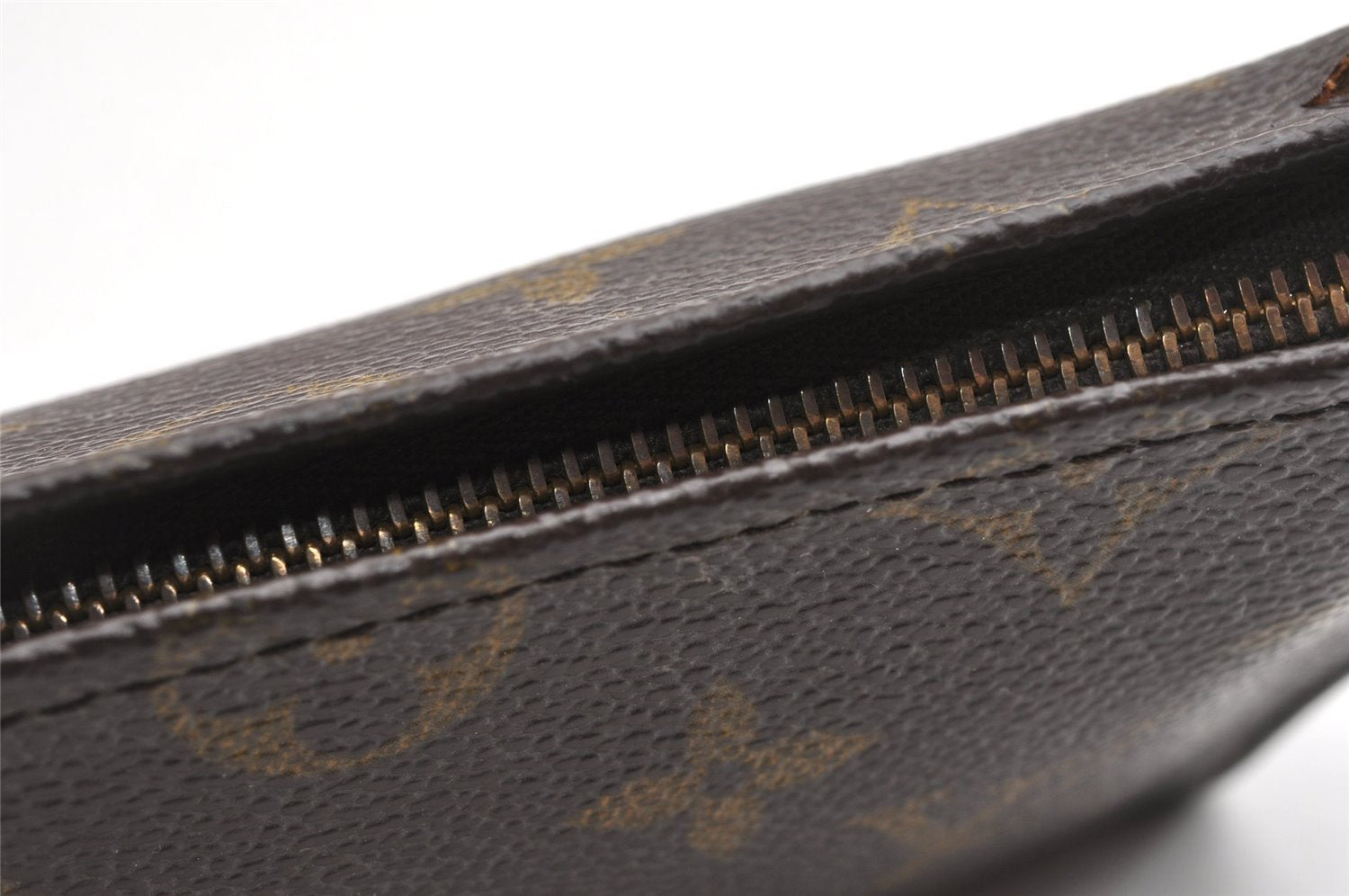 Authentic Louis Vuitton Monogram Poche Toilette 15 M47546 Cosmetics Pouch K4740