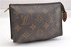 Authentic Louis Vuitton Monogram Poche Toilette 15 M47546 Cosmetics Pouch K4740