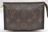 Authentic Louis Vuitton Monogram Poche Toilette 15 M47546 Cosmetics Pouch K4740