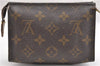 Authentic Louis Vuitton Monogram Poche Toilette 15 M47546 Cosmetics Pouch K4740