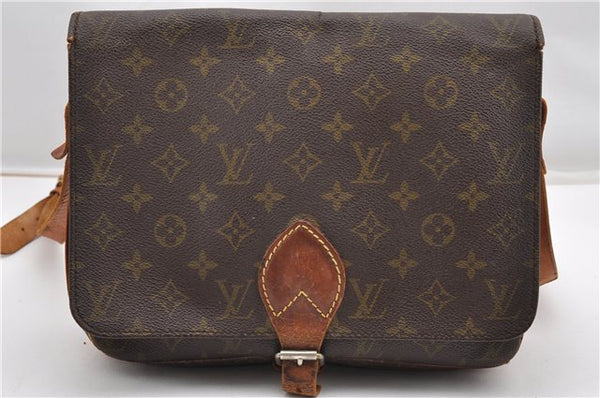 Authentic Louis Vuitton Monogram Cartouchiere GM M51252 Shoulder Cross Bag K4743