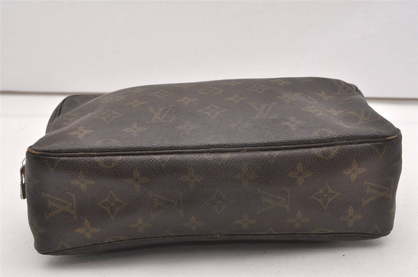 Auth Louis Vuitton Monogram Trousse Toilette 28 Clutch Hand Bag M47522 LV K4744