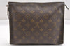 Auth Louis Vuitton Monogram Poche Toilette 26 Cosmetics Pouch Old Model LV K4755