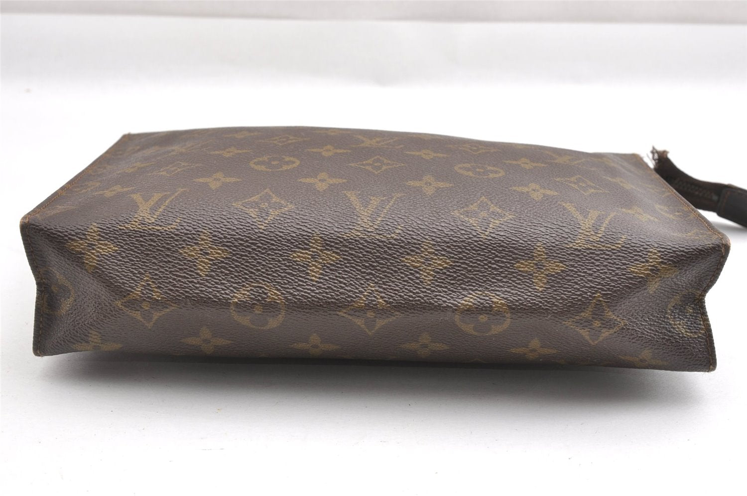 Auth Louis Vuitton Monogram Poche Toilette 26 Cosmetics Pouch Old Model LV K4755