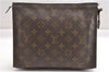Auth Louis Vuitton Monogram Poche Toilette 26 Cosmetics Pouch Old Model LV K4755