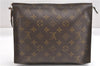 Auth Louis Vuitton Monogram Poche Toilette 26 Cosmetics Pouch Old Model LV K4755