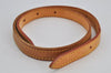 Authentic Louis Vuitton Leather Shoulder Strap For Bucket PM 27.6" Beige K4760